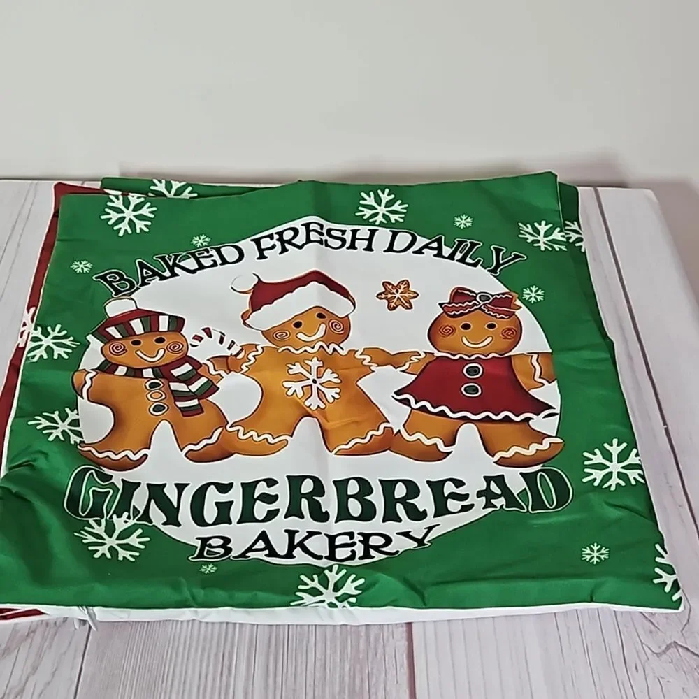 Gingerbread Throw Pillow Covers